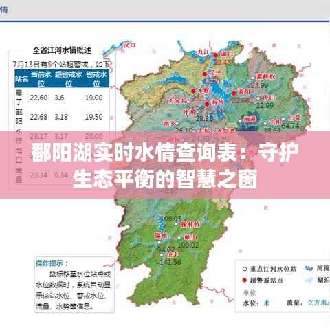 鄱阳湖实时水情查询表:守护生态平衡的智慧之窗